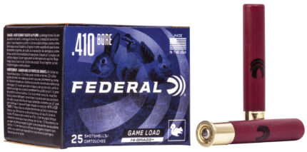 Federal Premium Game Shok 410 Bore 11/16 oz Game Load Upland Hi-Brass Shotgun Ammunition