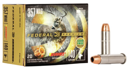 Federal Premium Handgun 357 Magnum 140 Grain Barnes Expander Centerfire Pistol Ammunition