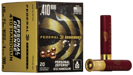 Federal Premium Personal Defense .410 bore 4 Pellet Lead Buckshot Pistol Ammunition