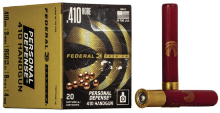 Federal Premium Personal Defense .410 bore 9 Pellet Lead Buckshot Pistol Ammunition