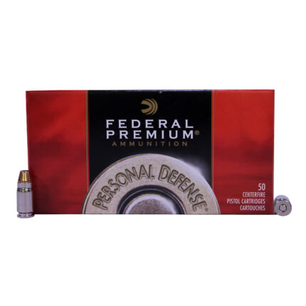 Federal Premium Personal Defense Hydra-Shok 32 Auto 65 Grain Jacketed Hollow Point Brass Cased Centerfire Pistol Ammunition