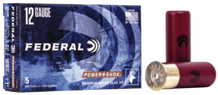 Federal Premium Power Shok 12 Gauge 1 oz Power Shok Rifled Slug Shotgun Ammunition