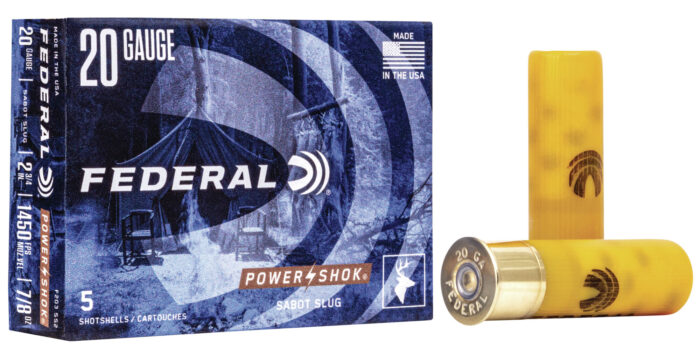 Federal Premium Power Shok 20 Gauge 7/8 oz Power Shok Sabot Slug Shotgun Ammunition