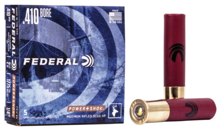Federal Premium Power Shok 410 Bore 1/4 oz Power Shok Rifled Slug Shotgun Ammunition