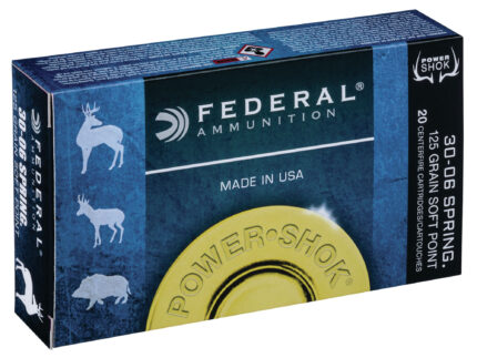 Federal Premium Power-Shok 7mm Winchester Short Magnum 150 Grain Jacketed Soft Point Centerfire Rifle Ammunition
