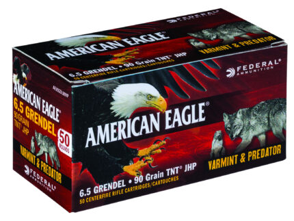 Federal Premium VARMinT / PREDATOR 6.5mm Grendel 90 Grain TNT Jacketed Hollow Point Centerfire Rifle Ammunition