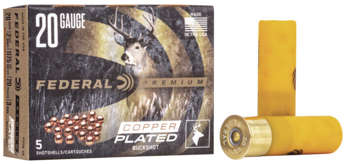 Federal Premium Vital Shok 20 Gauge 20 Pellets Buckshot Shotgun Ammunition