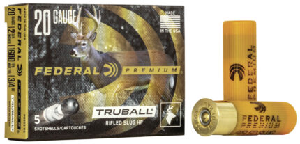 Federal Premium Vital Shok 20 Gauge 3/4 oz TruBall Rifled Slug Shotgun Ammunition