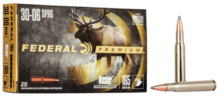 Federal Premium VITAL-SHOK .30-06 Springfield 165 Grain Nosler Partition Centerfire Rifle Ammunition