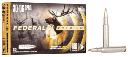 Federal Premium VITAL-SHOK .30-06 Springfield 180 Grain Trophy Bonded Tip Centerfire Rifle Ammunition