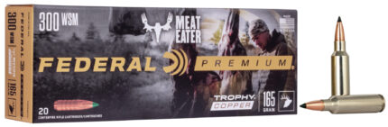 Federal Premium VITAL-SHOK .300 Winchester Short Magnum 165 Grain Trophy Copper Centerfire Rifle Ammunition