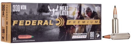 Federal Premium VITAL-SHOK .300 Winchester Short Magnum 180 Grain Trophy Copper Centerfire Rifle Ammunition