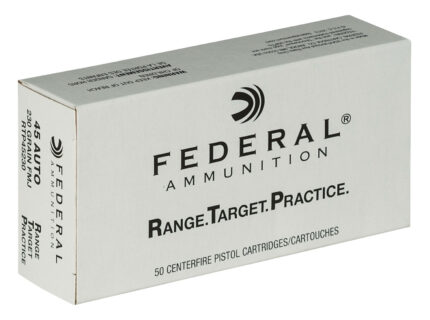 Federal RTP45230 Range And Target 45 ACP 230 Gr Full Metal Jacket (FMJ)