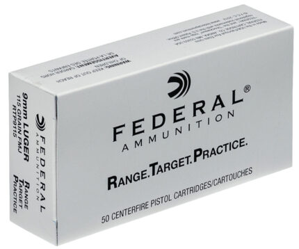 Federal RTP9115 Range And Target 9 mm Luger 115 Gr Full Metal Jacket (FMJ) 50 Bx