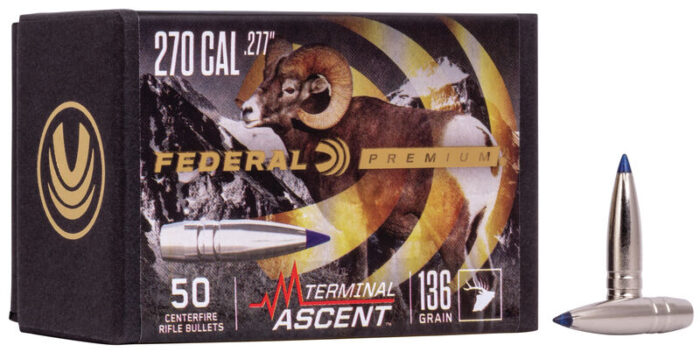 Federal Terminal Ascent Component Bullet .277 136 Grain Rifle Bullet