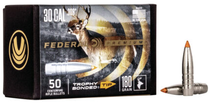 Federal Trophy Bonded Tip Component Bullet .308 180 Grain Rifle Bullet