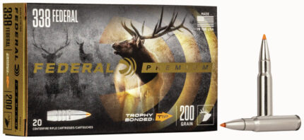 Federal Trophy Bonded Tip Component Bullet .338 200 Grain Rifle Bullet