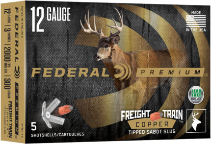 Federal Vital Shok 20 Gauge 275 Grain 2.75 in Freight Train Copper Sabot Slug Ammunition