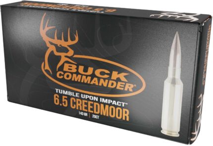 Fort Scott Munitions Buck Commander 6.5mm Creedmoor 140 Grain SCS Solid Copper Spun Brass Cased Rifle Ammunition