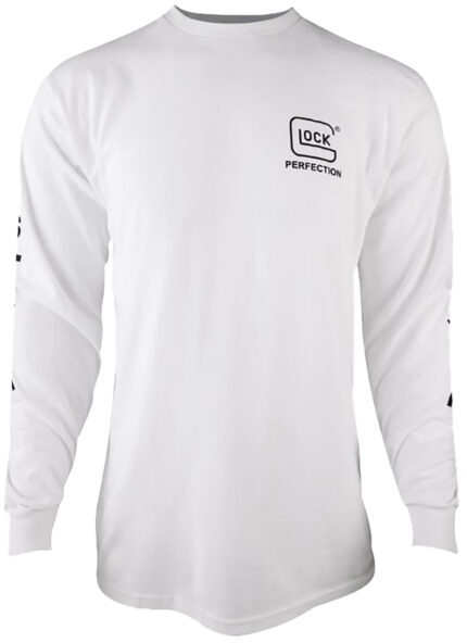 Glock AP96096 Perfection Long Sleeve Tee White Pre-Shrunk Cotton Long Sleeve 2XL