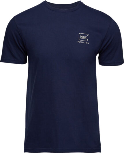 Glock AP96194 Glock Strong Tee Navy Ringspun Cotton Short Sleeve Medium