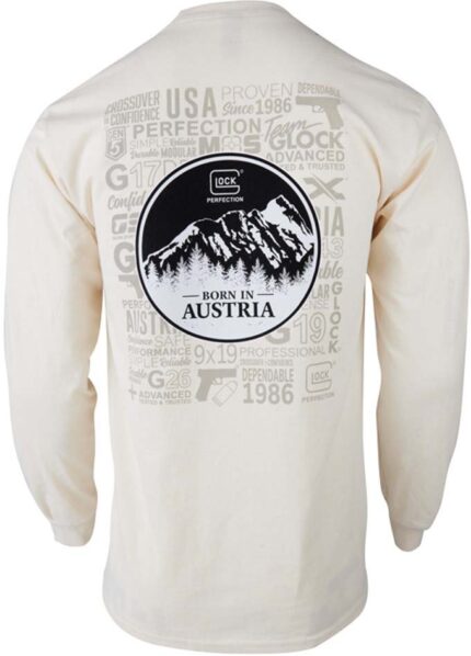 Glock Born In Austria Cotton Long Sleeve Shirt - Men's