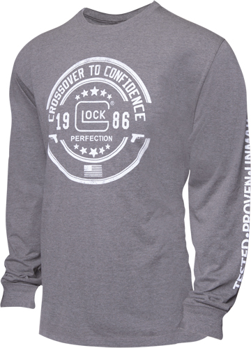 Glock Crossover Long Sleeve T-shirt Grey 2xl