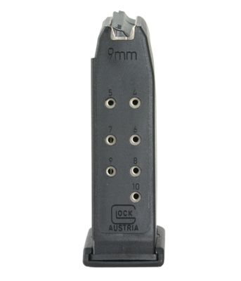 Glock G17/19 9mm Luger 10-Round Pistol Magazine