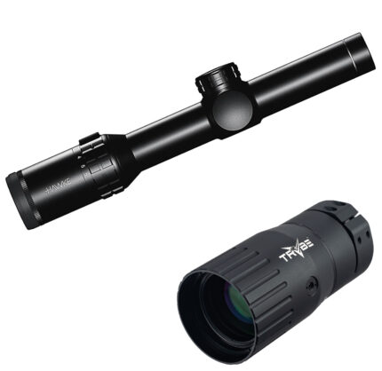 Hawke Sport Optics Frontier 30 1-6x24mm Rifle Scope 30mm Tube Second Focal Plane w/ TRYBE Optics Enhancer