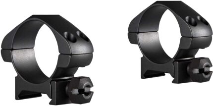 Hawke Sport Optics Precision Steel 30mm Rings Weaver 30mm w/ Nut - 2-Pieces