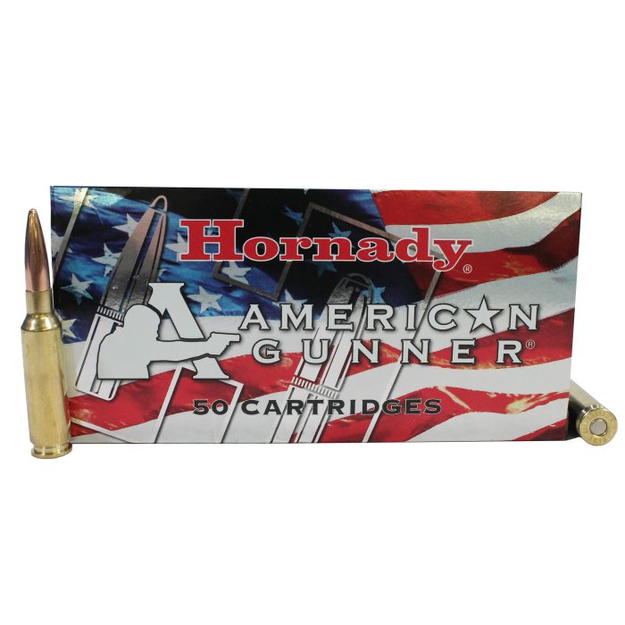 Hornady American Gunner 6.5mm Creedmoor 140 Grain Boat-Tail Hollow Point Match Centerfire Rifle Ammunition