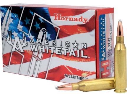 Hornady American Whitetail .243 Winchester 100 Grain InterLock Boat-Tail SP Centerfire Rifle Ammunition