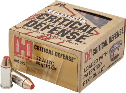 Hornady Critical Defense .32 ACP 60 Grain Flex Tip eXpanding Centerfire Pistol Ammunition