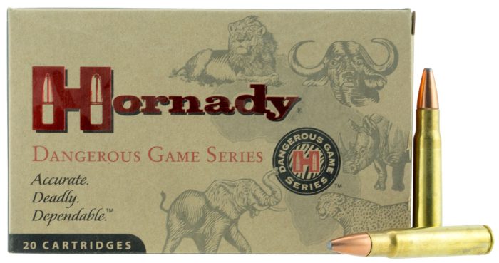 Hornady Dangerous Game .376 Steyr 225 Grain InterLock SP - Recoil Proof Centerfire Rifle Ammunition