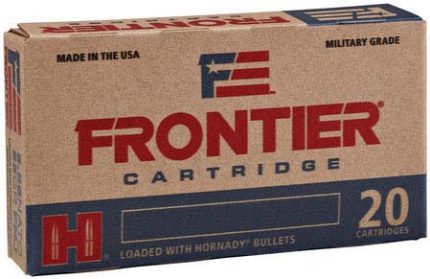 Hornady Frontier 5.56mm NATO 62 Grain Full Metal Jacket Brass Cased Rifle Ammunition