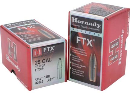 Hornady FTX .25 Caliber 110 Grain Rifle Bullets