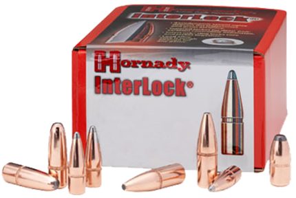 Hornady InterLock Rifle Bullets, 35 Caliber, .358 200 Grain, Round Nose