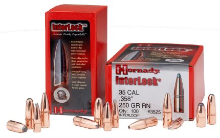 Hornady InterLock Rifle Bullets, 35 Caliber, .358, 200 Grain, Spire Point