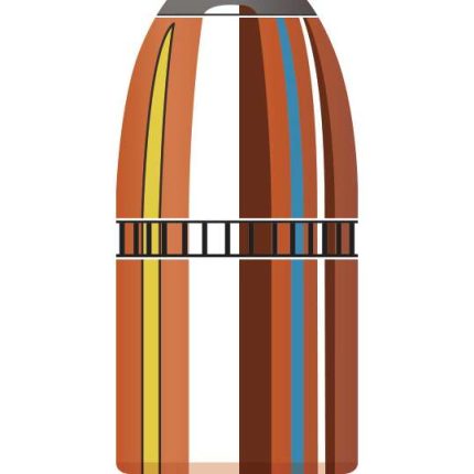 Hornady InterLock Rifle Bullets, 45 Caliber, .458, 350 Grain, Flat Point