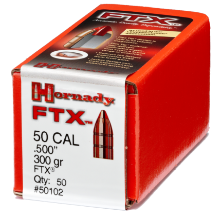 Hornady Rifle Bullets, .50Caliber, .500 S&W Magnum, 300 Grain, FTX Rifle Ammunition