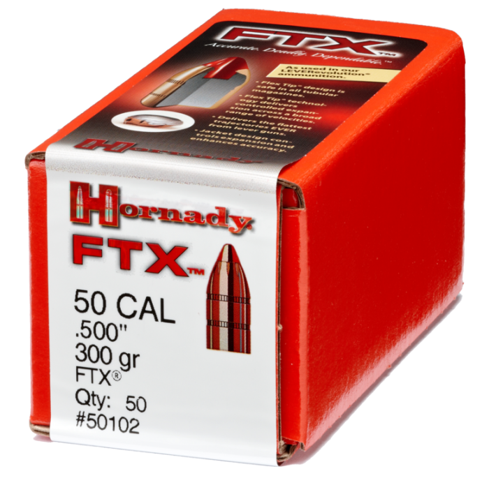 Hornady Rifle Bullets, .50Caliber, .500 S&W Magnum, 300 Grain, FTX Rifle Ammunition