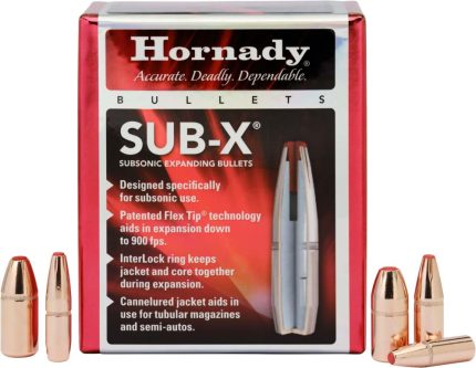 Hornady Sub-X 45 Caliber, 410 Grain, 45-70 Govt Rifle Bullets