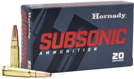 Hornady Subsonic 7.62x39 255 Grain Sub X Brass Riffle Ammunition