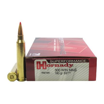 Hornady Superformance .300 Winchester Magnum 180 Grain Super Shock Tip Centerfire Rifle Ammunition
