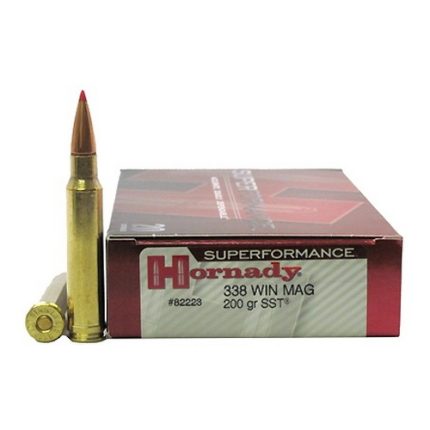 Hornady Superformance .338 Winchester Magnum 200 Grain Super Shock Tip Centerfire Rifle Ammunition