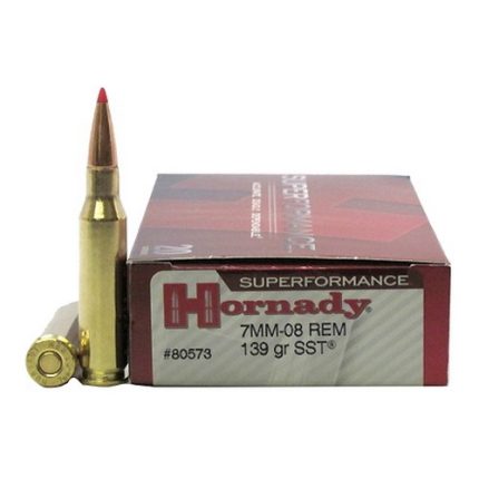 Hornady Superformance 7mm-08 Remington 139 Grain Super Shock Tip Centerfire Rifle Ammunition