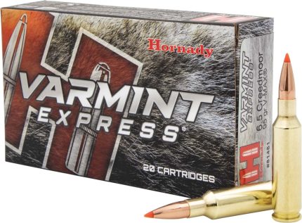 Hornady Varmint Express 6.5mm Creedmoor 95 Grain V-MAX Centerfire Rifle Ammunition