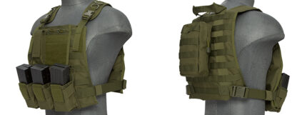 Lancer Tactical 1000D Nylon MOLLE Plate Carrier Vest