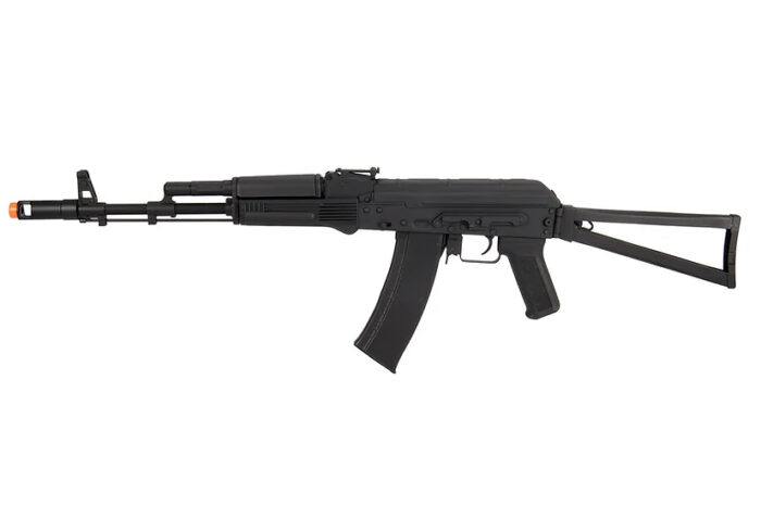Lancer Tactical AK-74M AEG Airsoft Rifle w/ Skeleton Foldable Stock