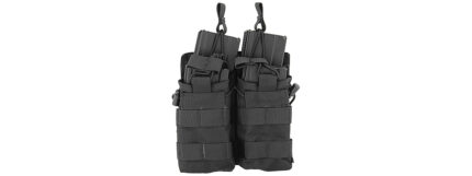 Lancer Tactical Bungee Open Top Double Mag Pouch